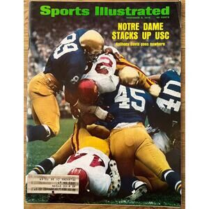 Nov. 5, 1973 ~ SPORTS ILLUSTRATED ~ Notre Dame Stacks Up USC Anthony Davis......